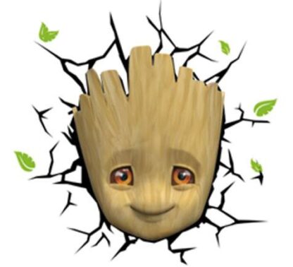 Marvel 3D LED Leuchte Baby Groot Face 3D