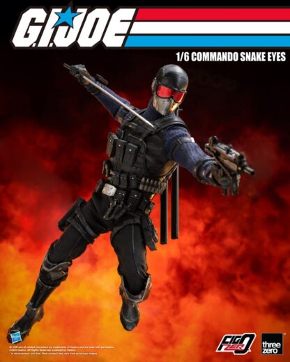 G.I. Joe FigZero Actionfigur 1/6 Commando Snake Eyes 30 cm – Bild 4