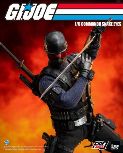 G.I. Joe FigZero Actionfigur 1/6 Commando Snake Eyes 30 cm – Bild 12