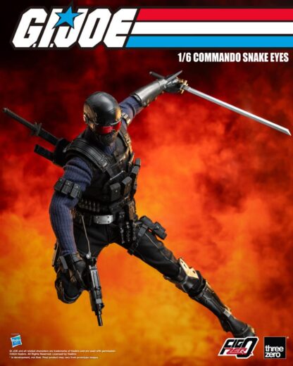 G.I. Joe FigZero Actionfigur 1/6 Commando Snake Eyes 30 cm – Bild 13