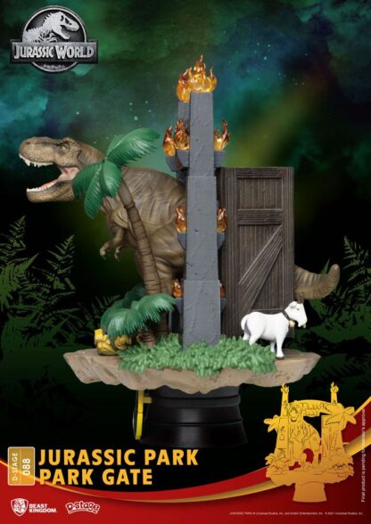 Jurassic Park D-Stage PVC Diorama Park Gate 15 cm – Bild 3