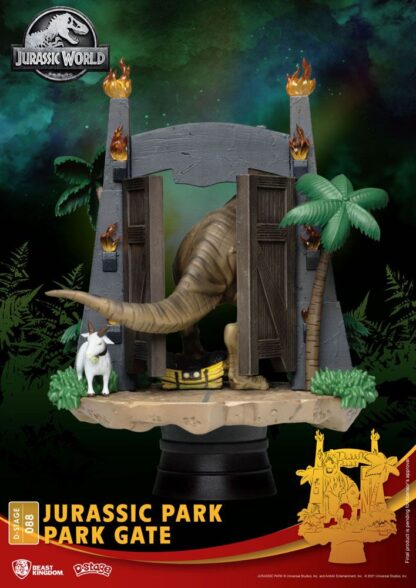 Jurassic Park D-Stage PVC Diorama Park Gate 15 cm – Bild 4