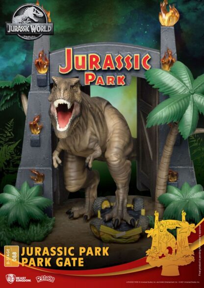 Jurassic Park D-Stage PVC Diorama Park Gate 15 cm – Bild 5