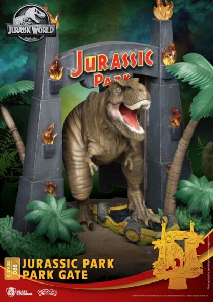 Jurassic Park D-Stage PVC Diorama Park Gate 15 cm – Bild 6