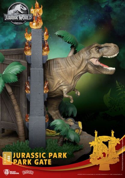 Jurassic Park D-Stage PVC Diorama Park Gate 15 cm – Bild 7