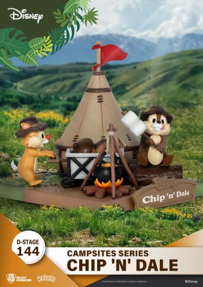 Disney D-Stage Campsite Series PVC Diorama Chip & Dale 10 cm – Bild 4