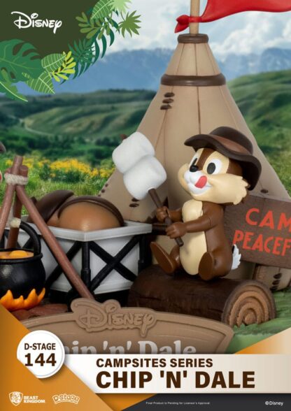 Disney D-Stage Campsite Series PVC Diorama Chip & Dale 10 cm – Bild 6