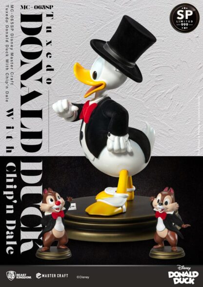 Disney 100th Master Craft Statue Tuxedo Donald Duck (Chip'n und Dale) 40 cm – Bild 6