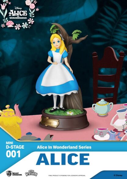 Alice im Wunderland Mini Diorama Stage PVC Statue Alice 10 cm