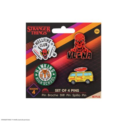 Stranger Things Ansteck-Pins 4er-Pack Season 4 – Bild 2