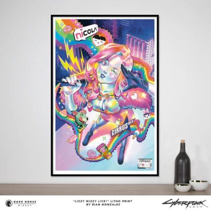 Cyberpunk 2077 Kunstdruck Lizzy Wizzy Live! Limited Edition 60 x 90 cm – Bild 2