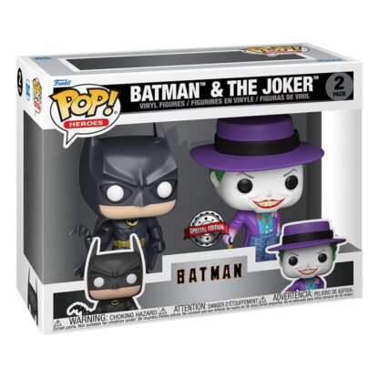 Batman (1989) POP! Heroes Vinyl Figuren 2er-Pack Batman & The Joker 9 cm – Bild 3