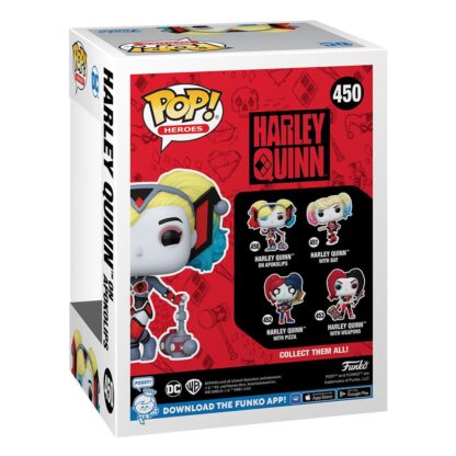 DC Comics: Harley Quinn Takeover POP! Heroes Vinyl Figur Harley with Bat 9 cm – Bild 3