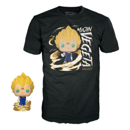 Dragonball Z POP! & Tee Vinyl Figur & T-Shirt Set Majin Vegeta (Glow in the Dark)