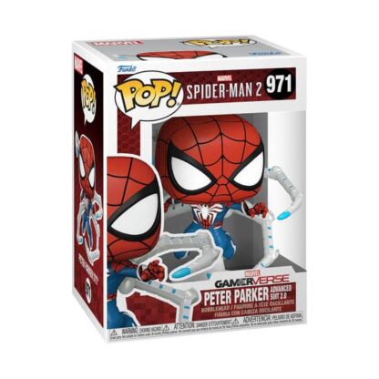 Spider-Man 2 POP! Games Vinyl Figur Peter Parker Suit 9 cm – Bild 2