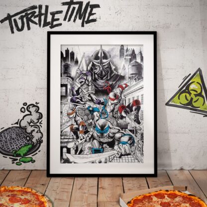 Teenage Mutant Ninja Turtles Kunstdruck 40th Anniversary Limited Edition 42 x 30 cm – Bild 3