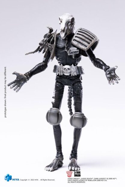 2000 AD Exquisite Mini Actionfigur 1/18 Black and White Judge Mortis 10 cm