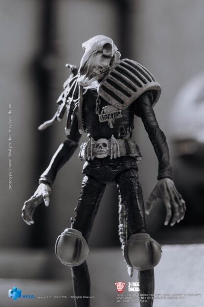 2000 AD Exquisite Mini Actionfigur 1/18 Black and White Judge Mortis 10 cm – Bild 2