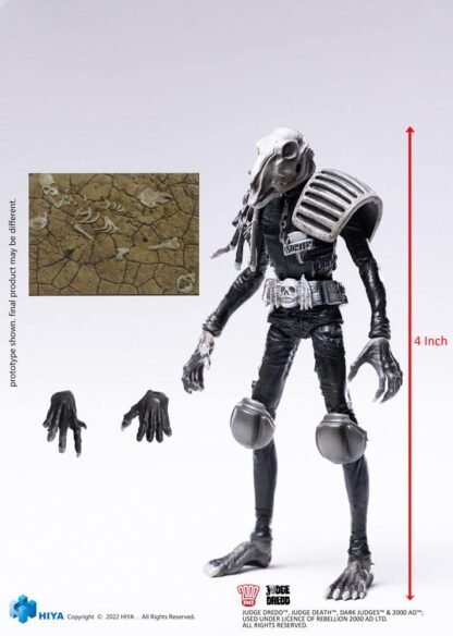 2000 AD Exquisite Mini Actionfigur 1/18 Black and White Judge Mortis 10 cm – Bild 3