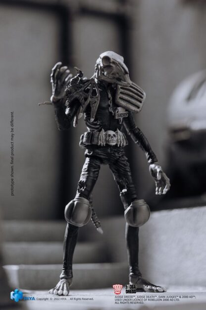 2000 AD Exquisite Mini Actionfigur 1/18 Black and White Judge Mortis 10 cm – Bild 9