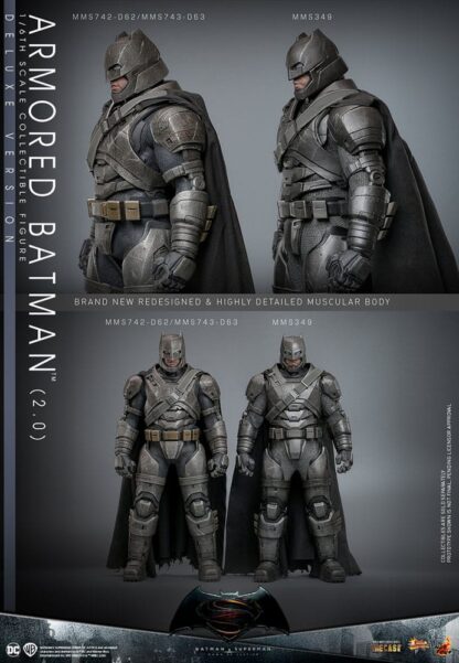 Batman v Superman: Dawn of Justice Movie Masterpiece Actionfigur 1/6 Armored Batman 2.0 (Deluxe Version) 33 cm – Bild 21