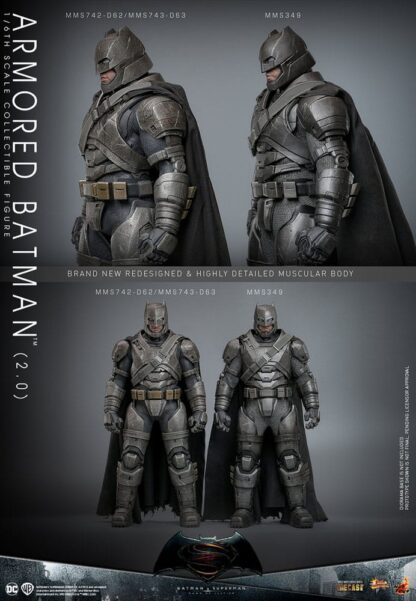 Batman v Superman: Dawn of Justice Movie Masterpiece Actionfigur 1/6 Armored Batman 2.0 33 cm – Bild 15