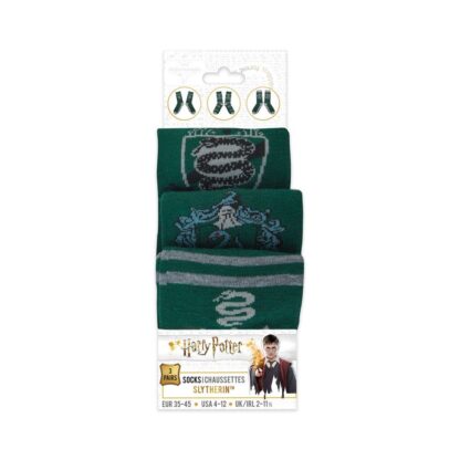 Harry Potter Socken 3er-Pack Slytherin – Bild 2