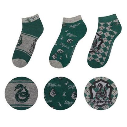 Harry Potter Knöchelsocken 3er-Pack Slytherin