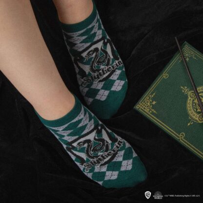 Harry Potter Knöchelsocken 3er-Pack Slytherin – Bild 2