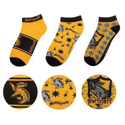 Harry Potter Knöchelsocken 3er-Pack Hufflepuff