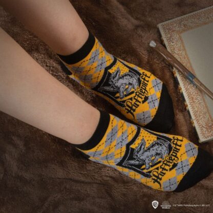 Harry Potter Knöchelsocken 3er-Pack Hufflepuff – Bild 2