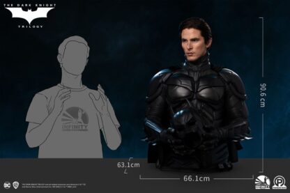 The Dark Knight Trilogy Life-Size Büste Batman (Christian Bale) 91 cm – Bild 10