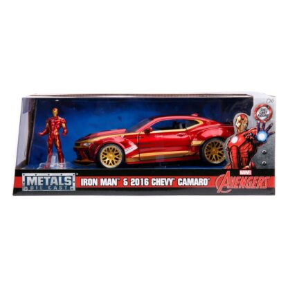 Avengers Diecast Modell 1/24 2016 Chevy Camaro SS Iron Man – Bild 5