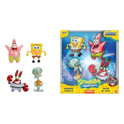 Spongebob Schwammkopf Nano Metalfigs Diecast Minifiguren 4-er Pack Wave 1 4 cm – Bild 3