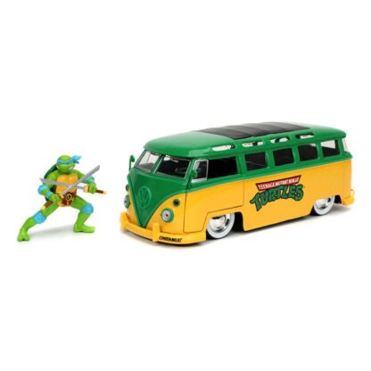 Teenage Mutant Ninja Turtles Diecast Modell 1/24 1962 VW Bus Leonardo – Bild 15