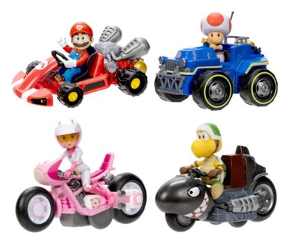 Der Super Mario Bros. Film Minifiguren mit Karts 6 cm Sortiment (6)