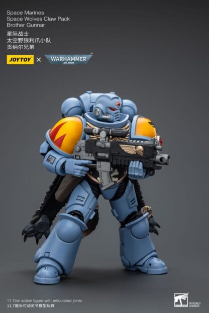 Warhammer 40k Actionfigur 1/18 Space Marines Space Wolves Claw Pack Brother Gunnar 12 cm – Bild 2