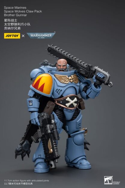 Warhammer 40k Actionfigur 1/18 Space Marines Space Wolves Claw Pack Brother Gunnar 12 cm – Bild 4