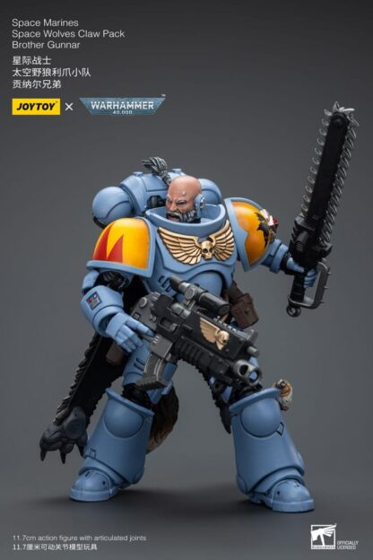 Warhammer 40k Actionfigur 1/18 Space Marines Space Wolves Claw Pack Brother Gunnar 12 cm – Bild 5