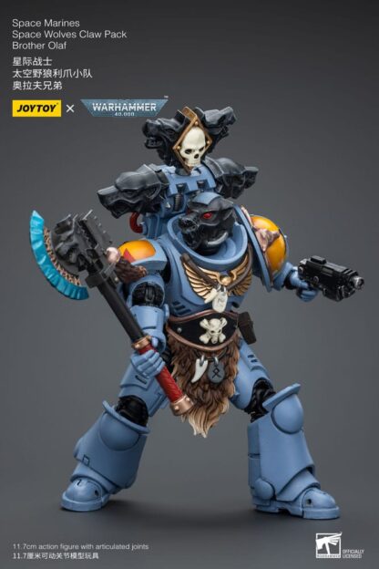 Warhammer 40k Actionfigur 1/18 Space Marines Space Wolves Claw Pack Brother Olaf 12 cm – Bild 5