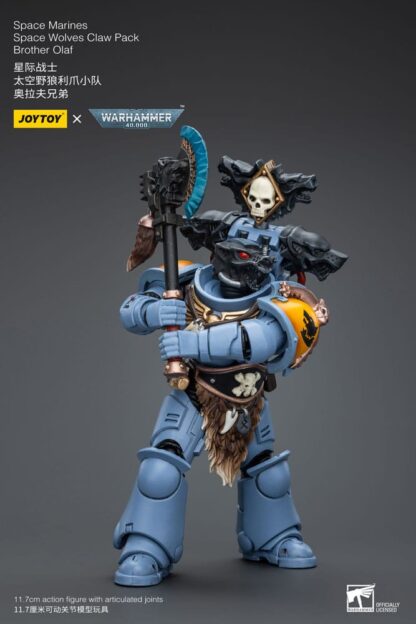 Warhammer 40k Actionfigur 1/18 Space Marines Space Wolves Claw Pack Brother Olaf 12 cm – Bild 6