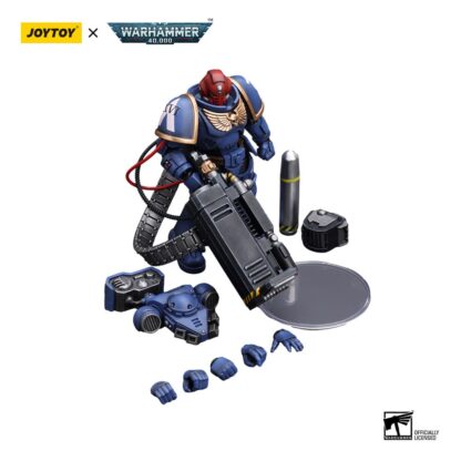 Warhammer 40k Actionfigur 1/18 Ultramarines Desolation Sergeant with Vengor Launcher 12 cm – Bild 5