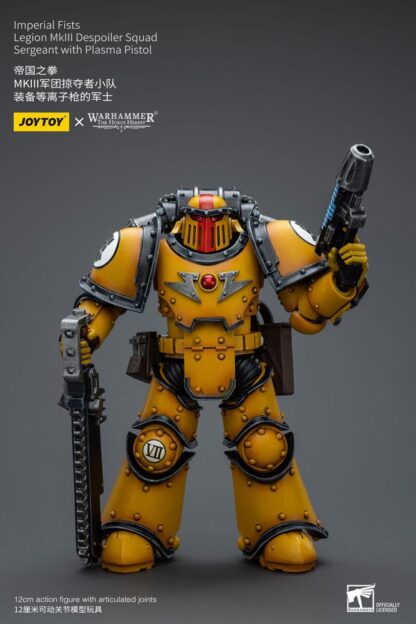 Warhammer The Horus Heresy Actionfigur 1/18 Imperial Fists Legion MkIII Despoiler Squad Sergeant with Plasma Pistol 12 cm