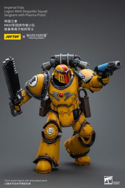 Warhammer The Horus Heresy Actionfigur 1/18 Imperial Fists Legion MkIII Despoiler Squad Sergeant with Plasma Pistol 12 cm – Bild 5