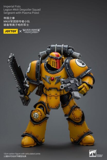 Warhammer The Horus Heresy Actionfigur 1/18 Imperial Fists Legion MkIII Despoiler Squad Sergeant with Plasma Pistol 12 cm – Bild 7