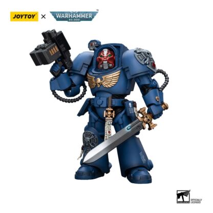 Warhammer 40k Actionfigur 1/18 Ultramarines Terminator Squad Sergeant with Power Sword and Teleport Homer 12 cm – Bild 3