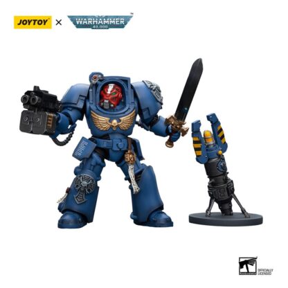 Warhammer 40k Actionfigur 1/18 Ultramarines Terminator Squad Sergeant with Power Sword and Teleport Homer 12 cm – Bild 4