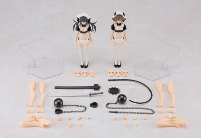 Guilty Princess Plastic Model Kit PLAMAX GP-07 Underwear Body Girl Ran & Jelly: Maid Ver. Set 16 cm – Bild 12