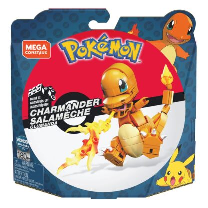 Pokémon Mega Construx Wonder Builders Bauset Glumanda 10 cm – Bild 2