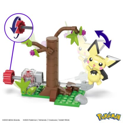 Pokémon Mega Construx Bauset Pichus Wald-Futtersuche – Bild 3